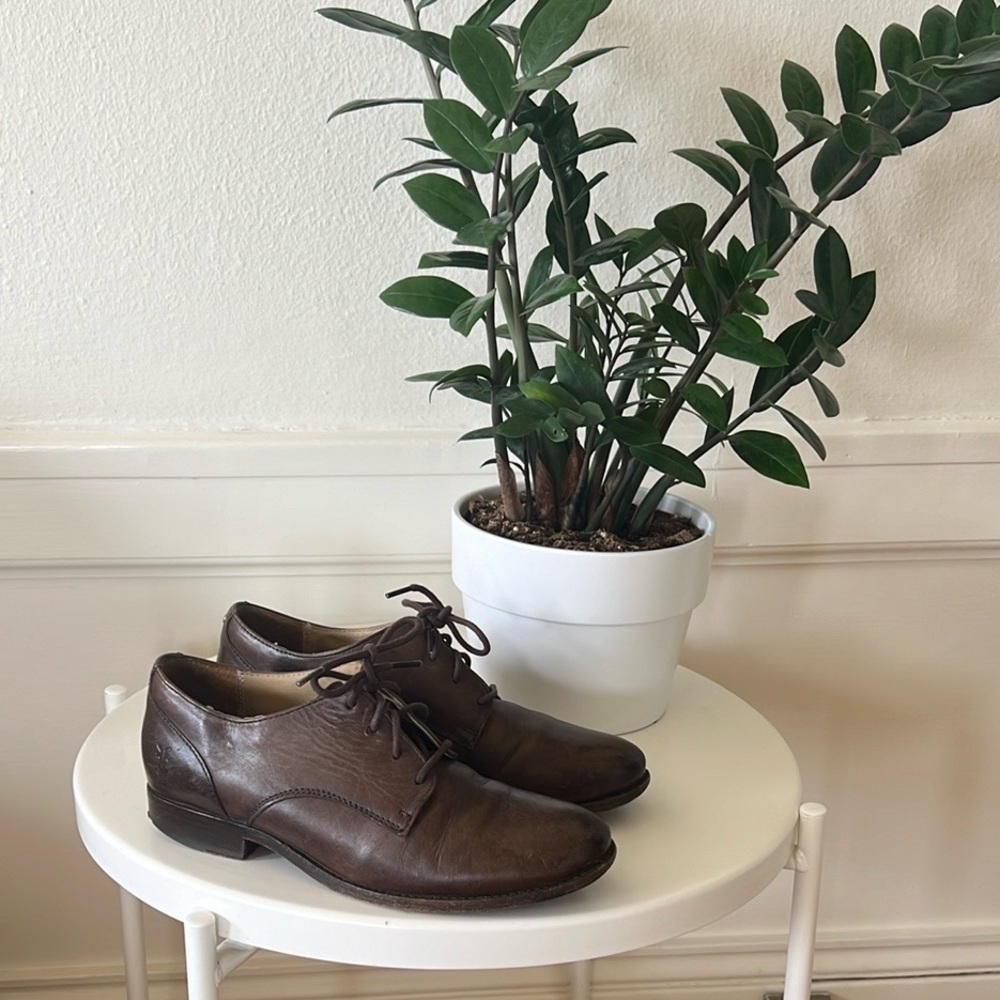 FRYE Women’s Brown Leather Oxford Shoes